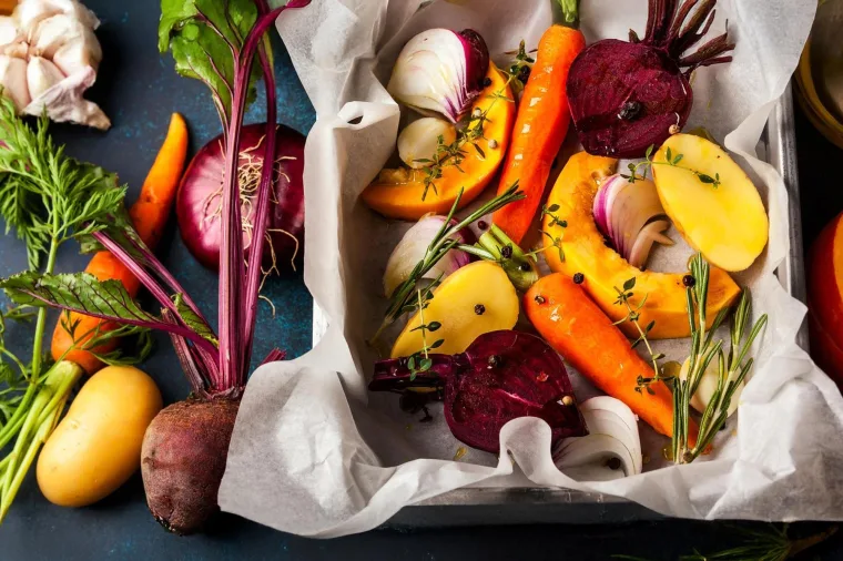 Légumes d’automne rôti au four