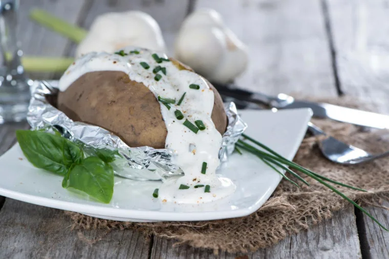 Pommes de terre en papillote