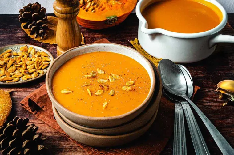 Soupe de potimarron zéro déchet