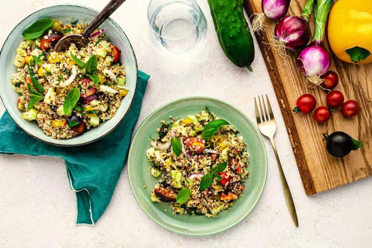 Taboulé de quinoa aux légumes d’été